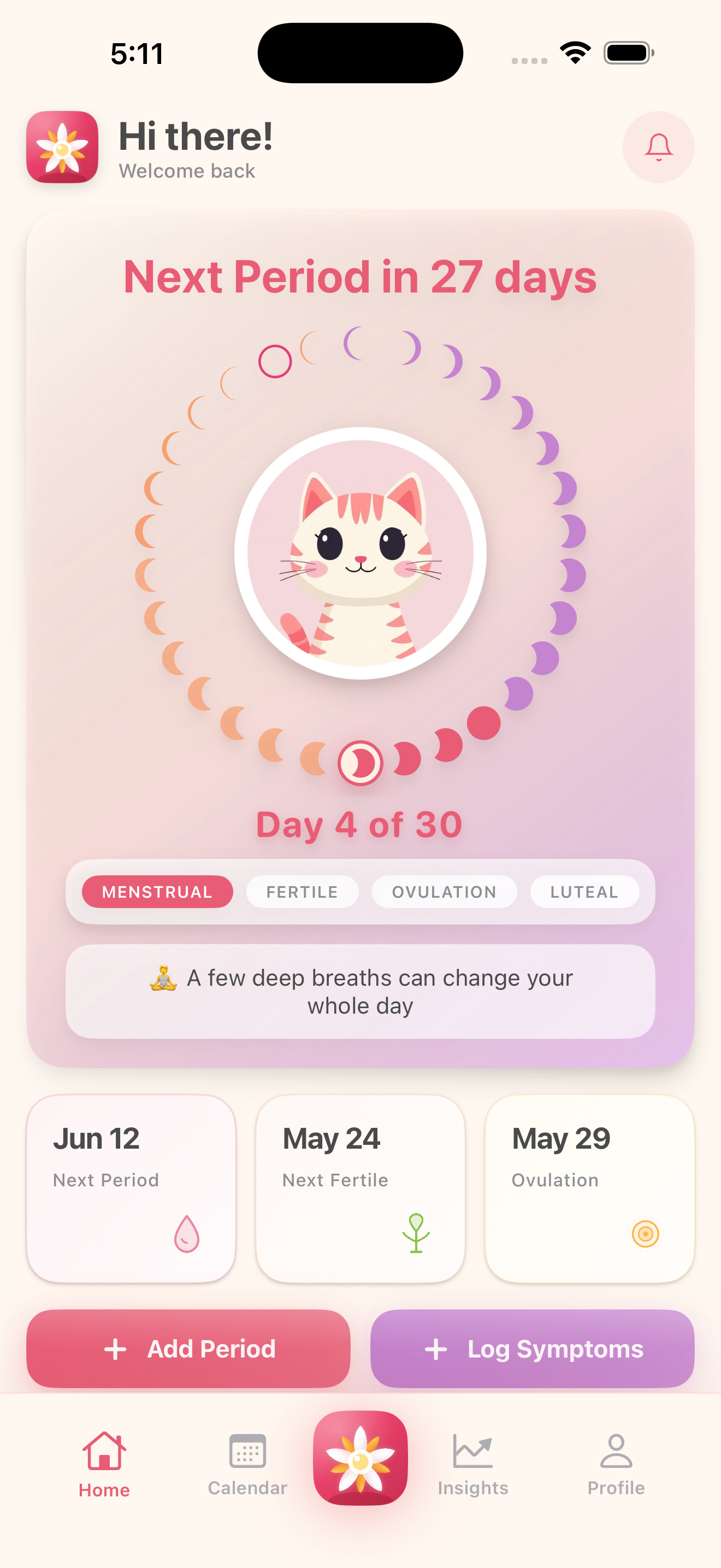 Rutuma Home Screen